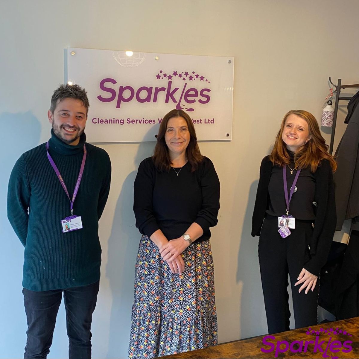 Ceri Jennings Director of Sparkles meeting with Scope